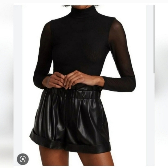 Alice + Olivia Clarinda Turtleneck Long Sleeve Bodysuit Size XL NWT $395 - Picture 5 of 11